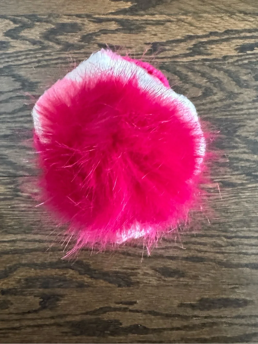 Kids White and Pink Heart Pom-Pom Beanie